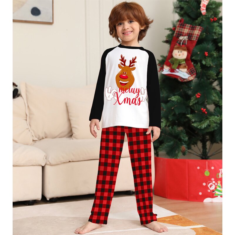 Christmas Pajamas Factory - OEM RTS Two Pieces Long Sleeve Plaid