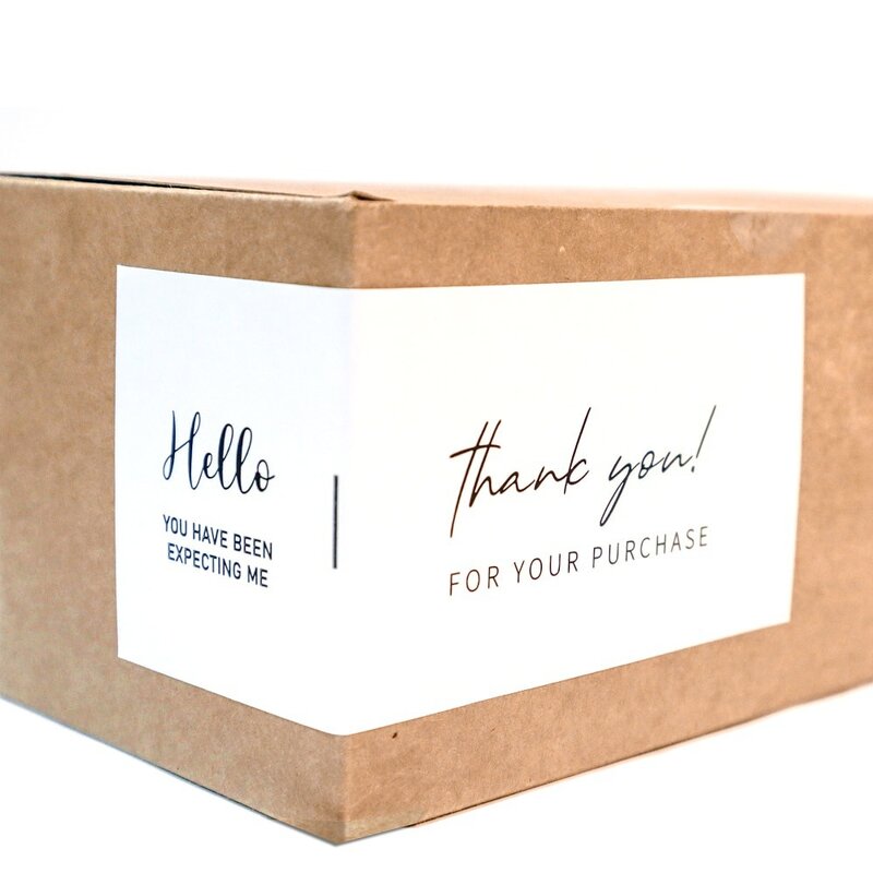 Packaging Stickers Factory - OEM 6x15cm Open Me 50pcs/bag Pink