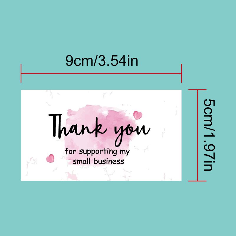 Thank You Card Manufacturer - OEM 50pcs/bag 5x9cm Lip Gorgeous