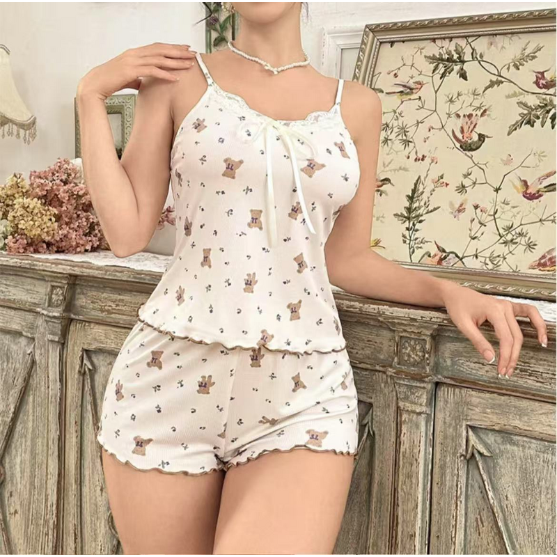 Pajamas Factory - OEM European Style Sexy Suspender Cartoon Bear