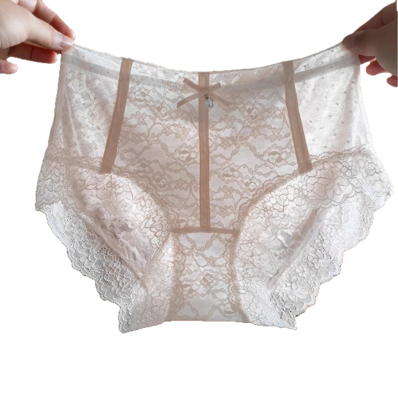 Panties Factory - OEM High Quality Lace Transparent pink Sexy