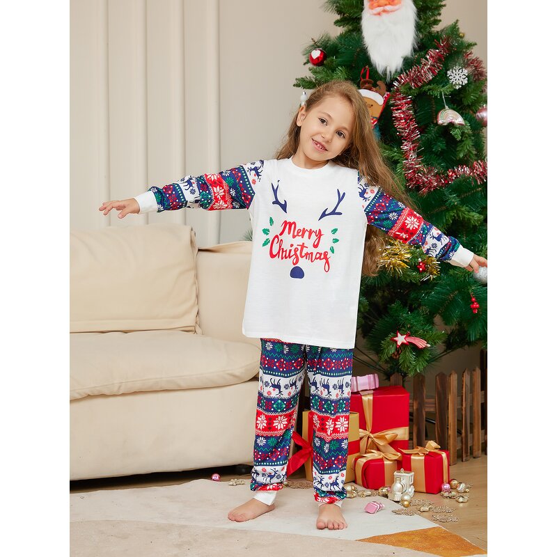 Christmas Pajamas Manufacturer - OEM 2024 New Year Sublimation Antler