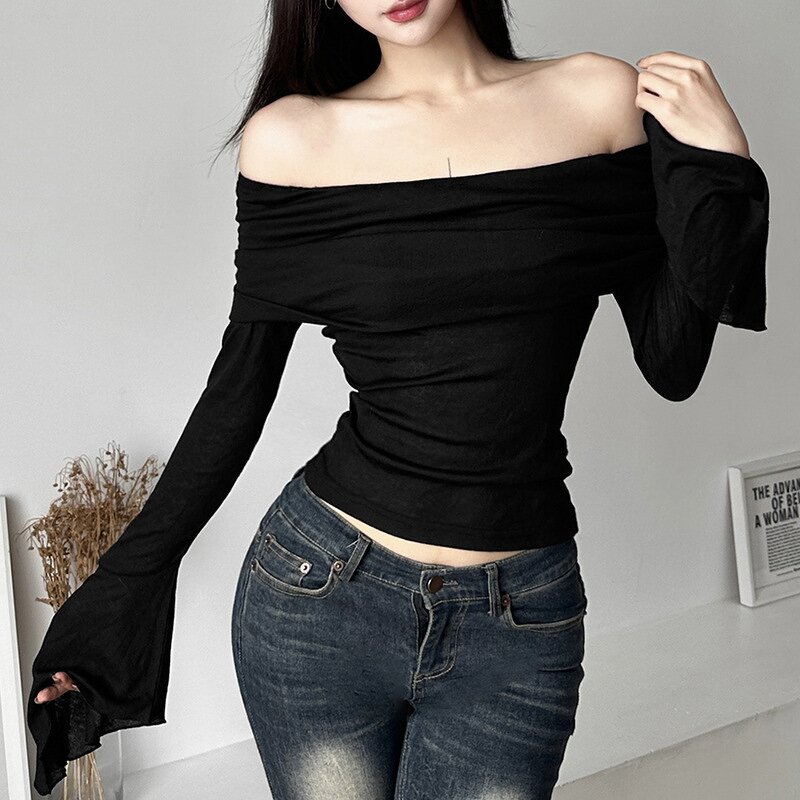 Tops Manufacturer - OEM Best Quality Fitted Off-Shoulder Slim