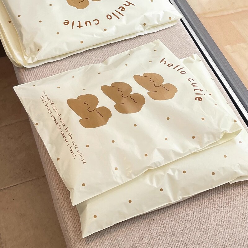 Poly Mailers Supplier - OEM Brown Cute Dog Courier Shipping Bag