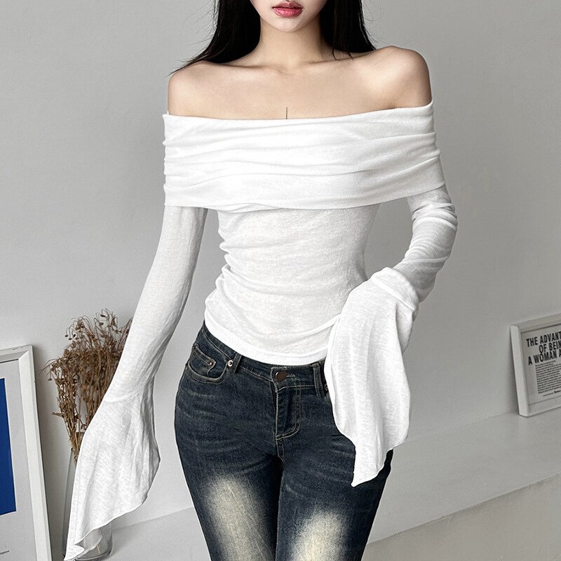 Tops Manufacturer - OEM Best Quality Fitted Off-Shoulder Slim