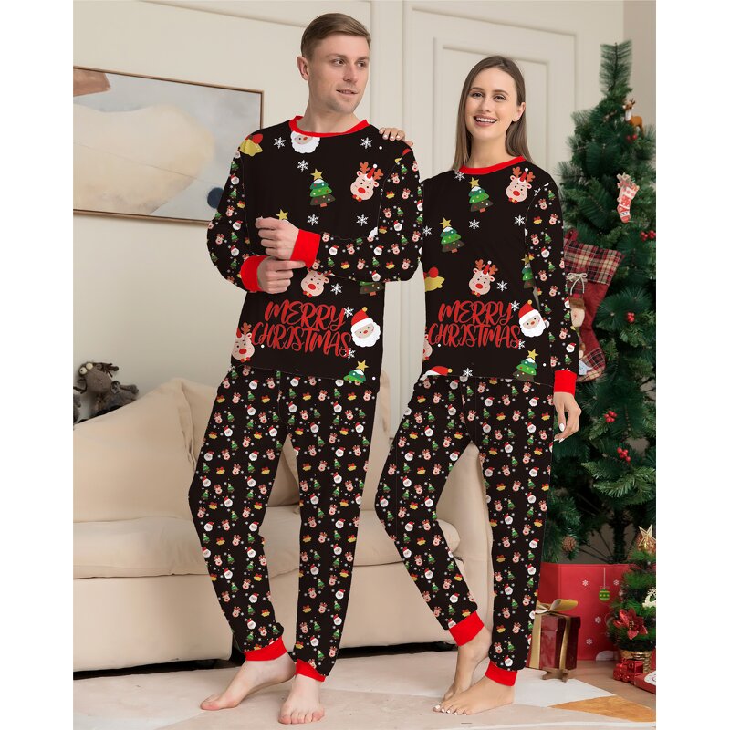 Family Pyjamas Manufacturer - OEM High Quality Matching XMAS New Year