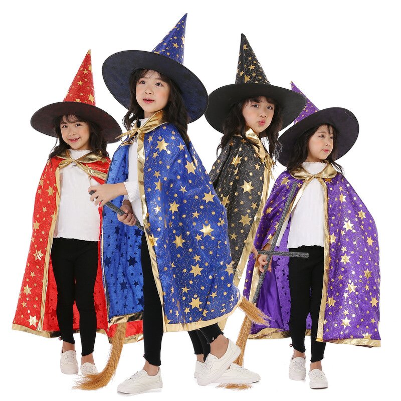 Halloween Accessories Supplier - OEM Capes Hats Set Kids Pumpkin