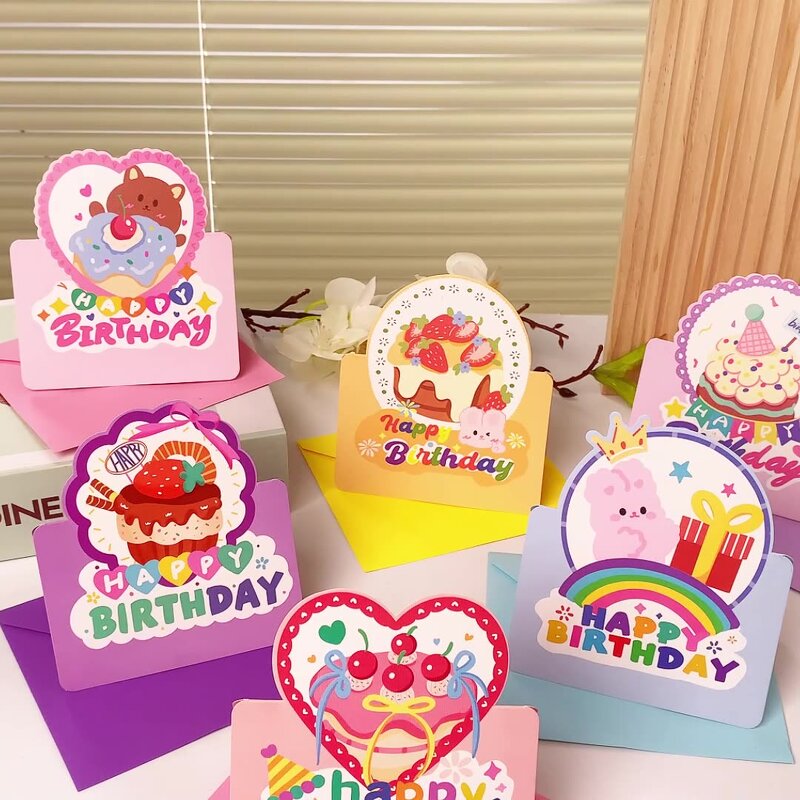 Birthday Card Supplier - OEM 9.8x13.6cm Cheap Cute Animal Paper