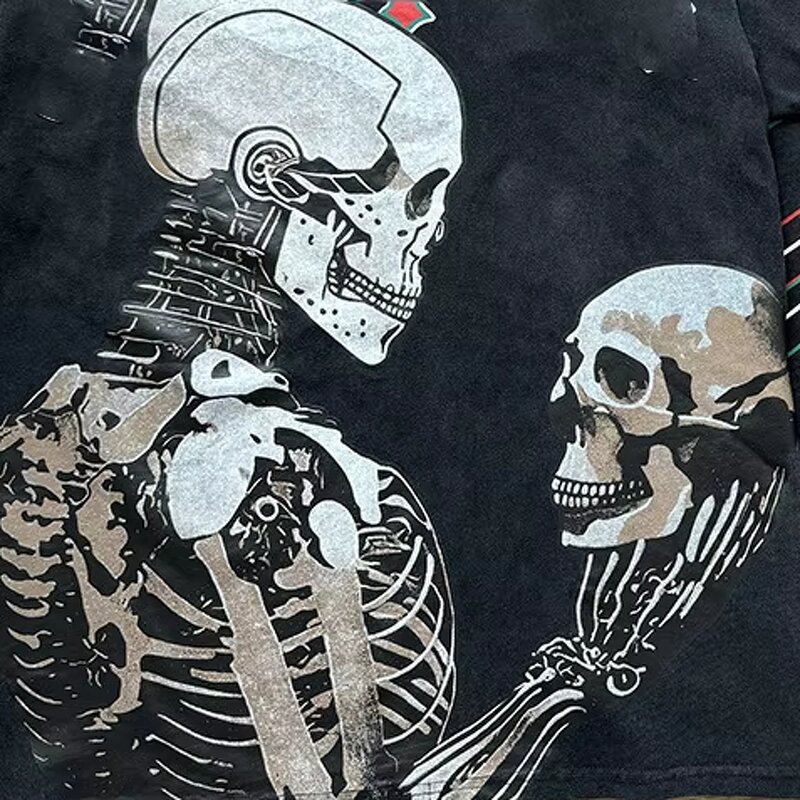 T-Shirt Supplier - OEM GOD Shirt 100 Cotton Skull Oversized