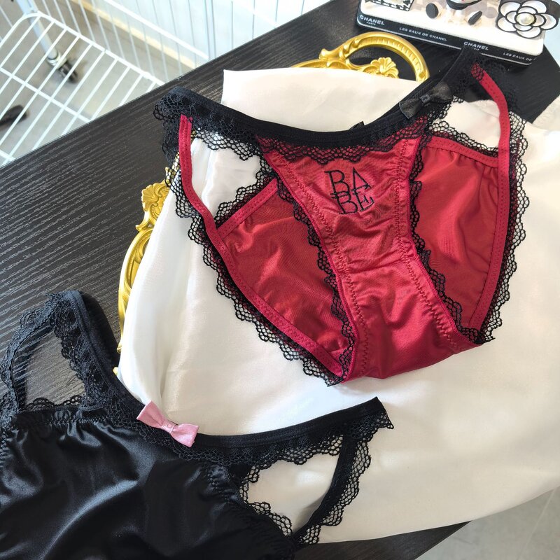 Women Underwear Manufacturer - OEM High Quality Soft Satin Embroidery