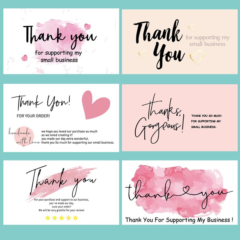 Thank You Card Manufacturer - OEM 50pcs/bag 5x9cm Lip Gorgeous