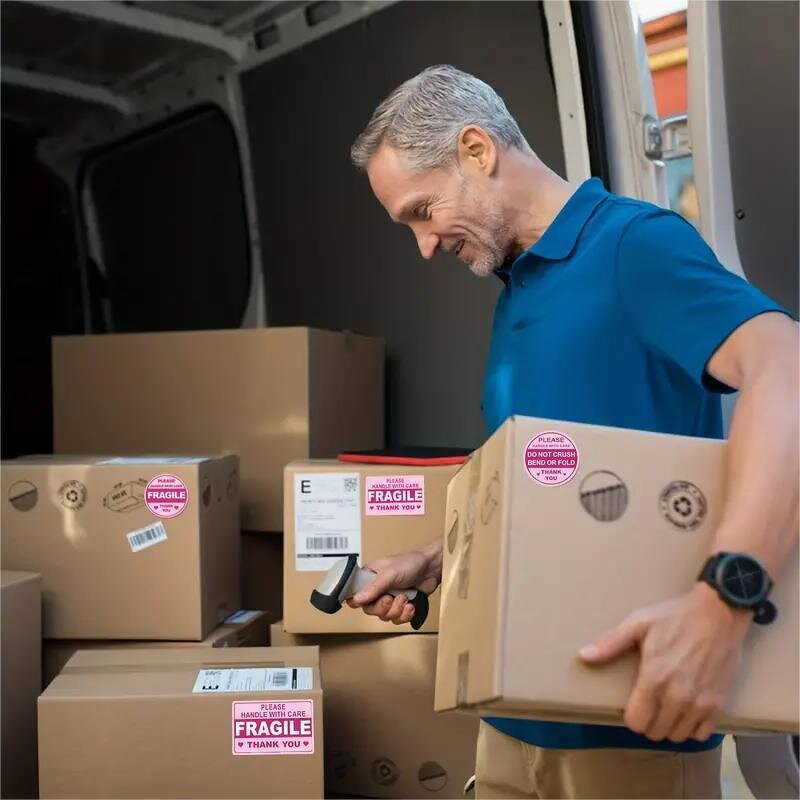 Fragile Sticker Factory - OEM 10 Sheets/bag 2x3inch Rectangular Warning