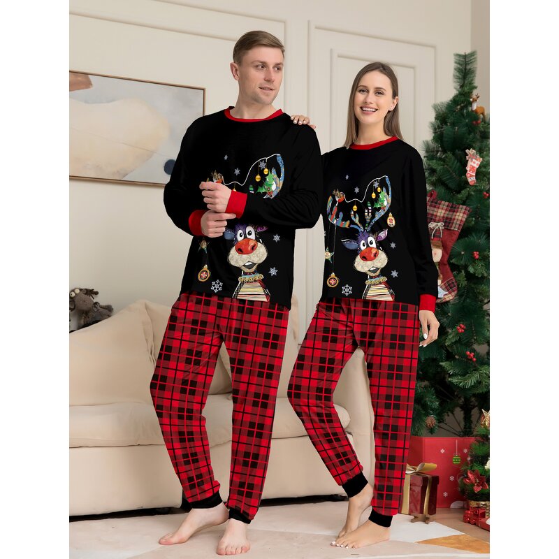Onesie Pajamas Supplier - OEM Wholesale Elk Matching for Family Kids