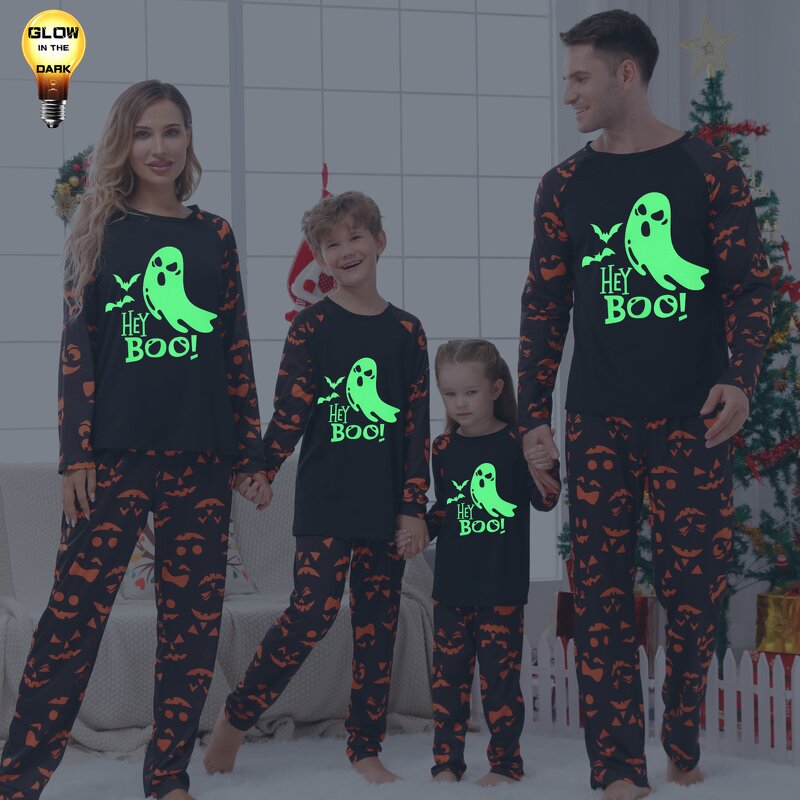 Halloween Pajamas Factory - OEM 2024 Glowing in Dark Long Sleeve