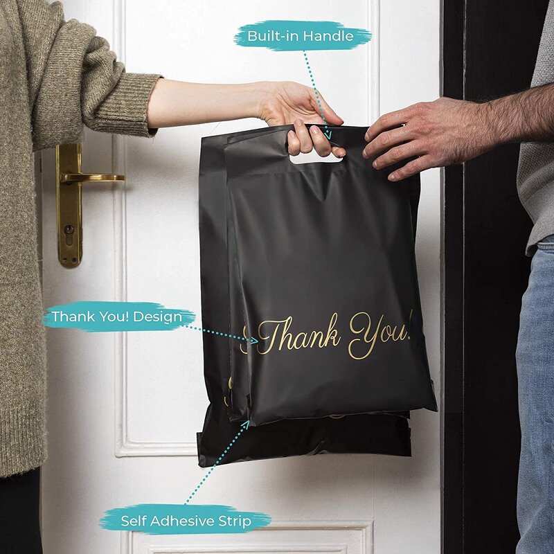 Mailing Bags Manufacturer - OEM Thank You Custom Logo With Handle