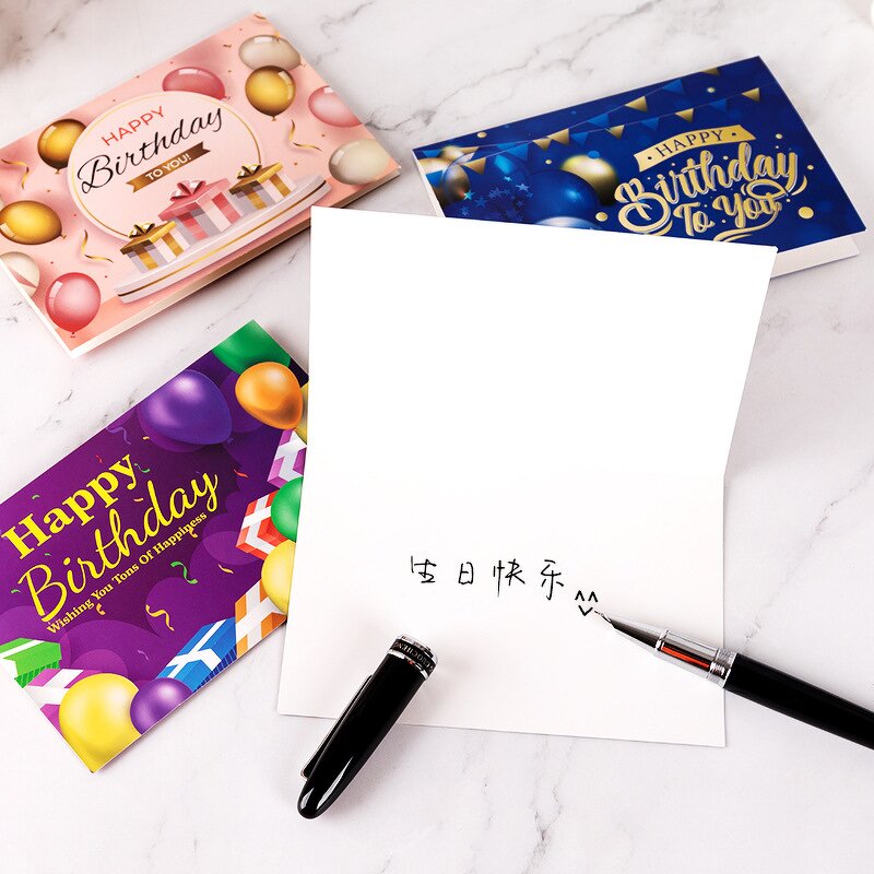 Birthday Card Manufacturer - OEM 15x20cm Cheap Cute Balloon Paper