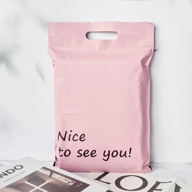 Poly Mailer Supplier - OEM Nice to See You 10 X13 Inch pink