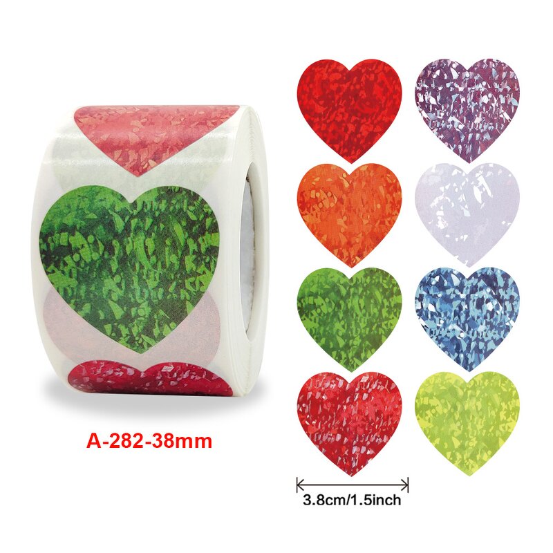 Valentine Sticker Manufacturer - OEM 2023 Red Heart Shape I love You