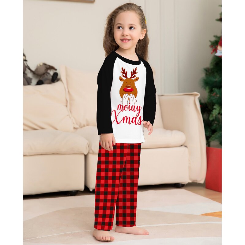 Christmas Pajamas Factory - OEM RTS Two Pieces Long Sleeve Plaid