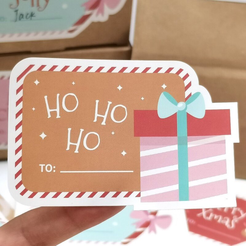 Christmas Stickers Factory - OEM 9x12.5cm 25sheet/bag Cartoon Gift