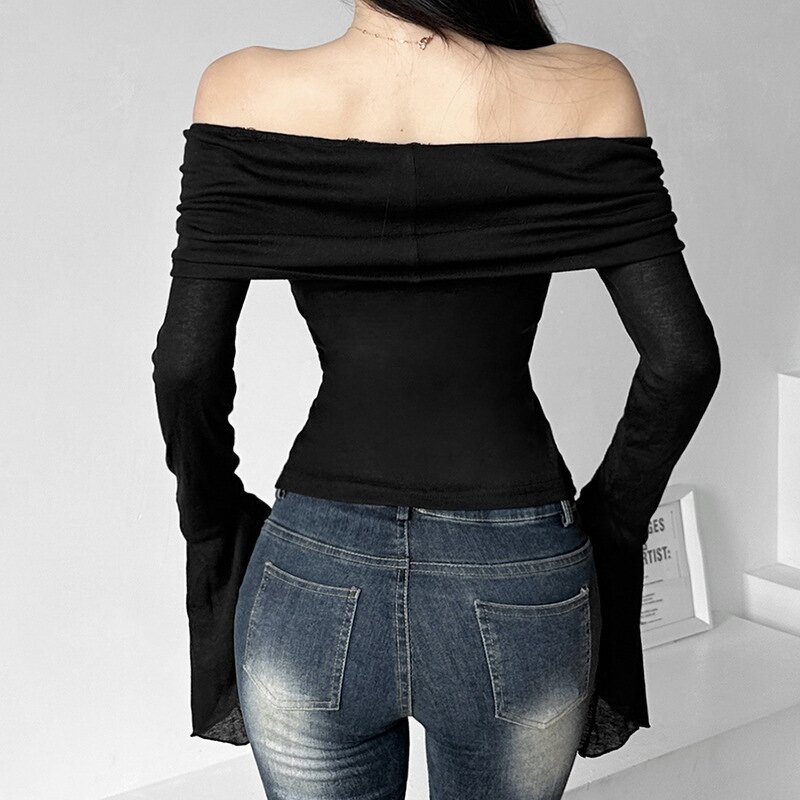 Tops Manufacturer - OEM Best Quality Fitted Off-Shoulder Slim