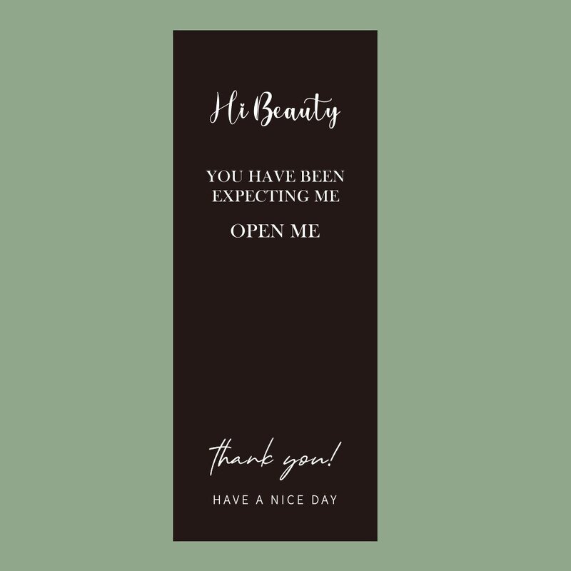 Packaging Stickers Factory - OEM 6x15cm Open Me 50pcs/bag Pink