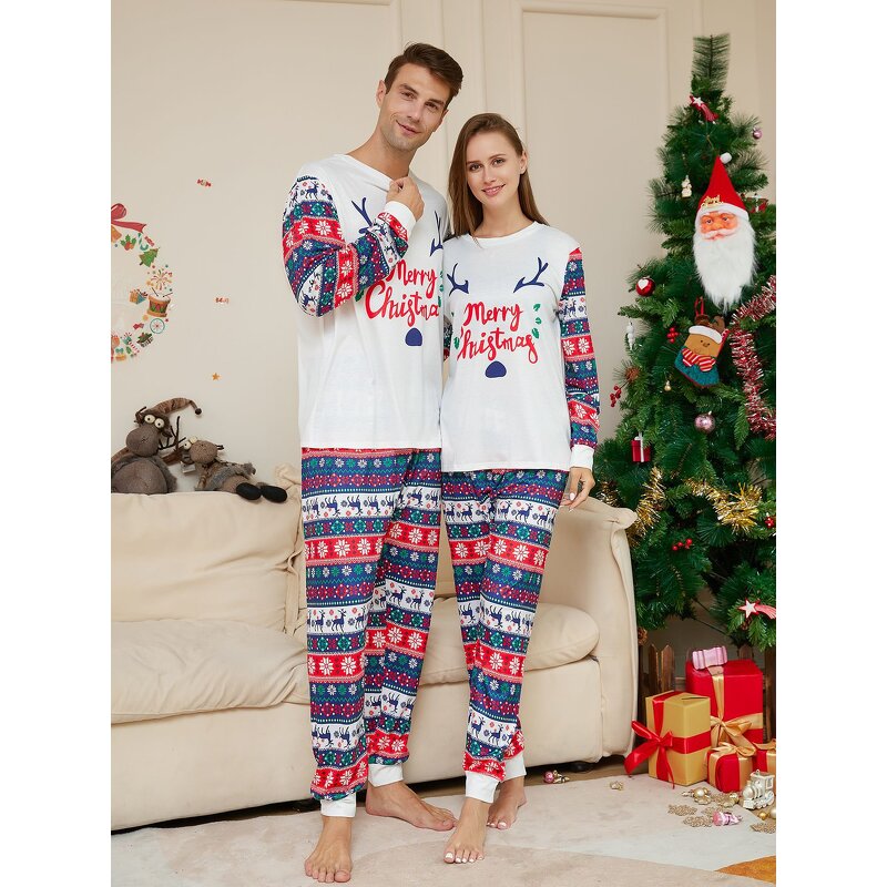 Christmas Pajamas Manufacturer - OEM 2024 New Year Sublimation Antler