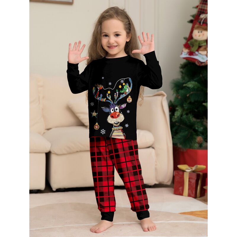 Onesie Pajamas Supplier - OEM Wholesale Elk Matching for Family Kids