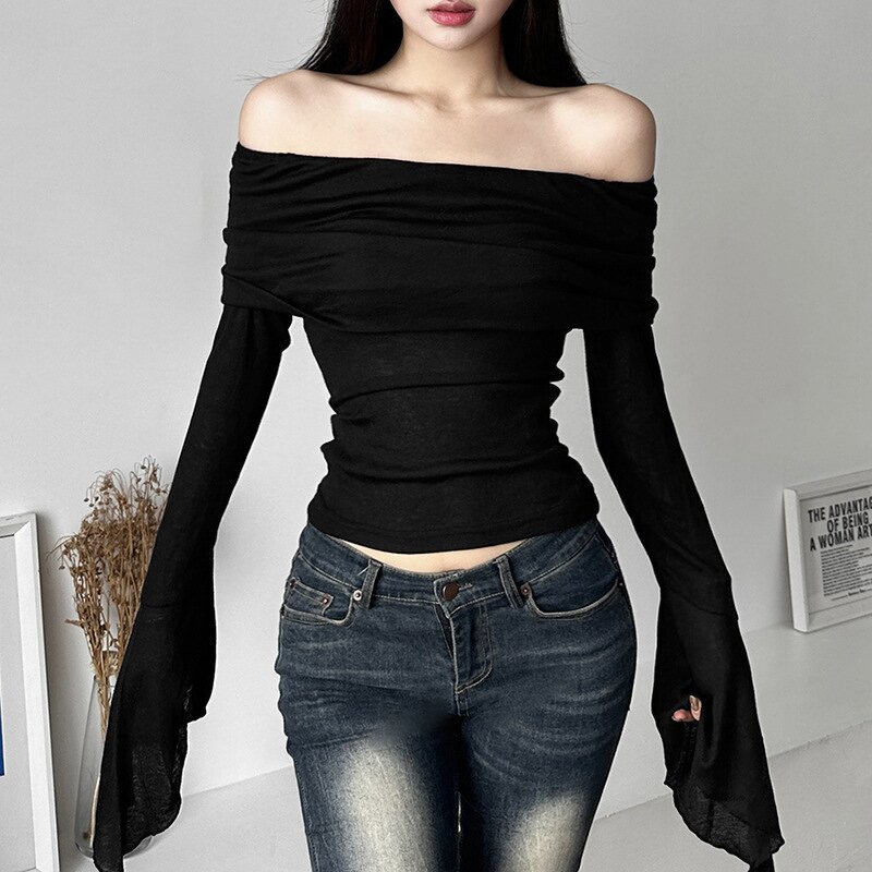 Tops Manufacturer - OEM Best Quality Fitted Off-Shoulder Slim