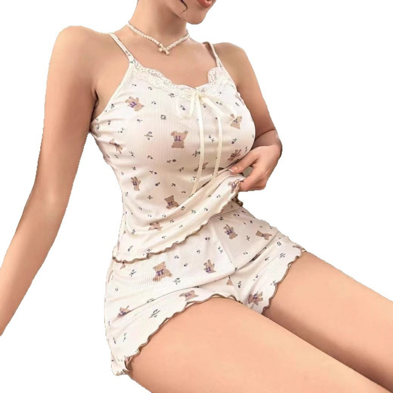 Pajamas Factory - OEM European Style Sexy Suspender Cartoon Bear