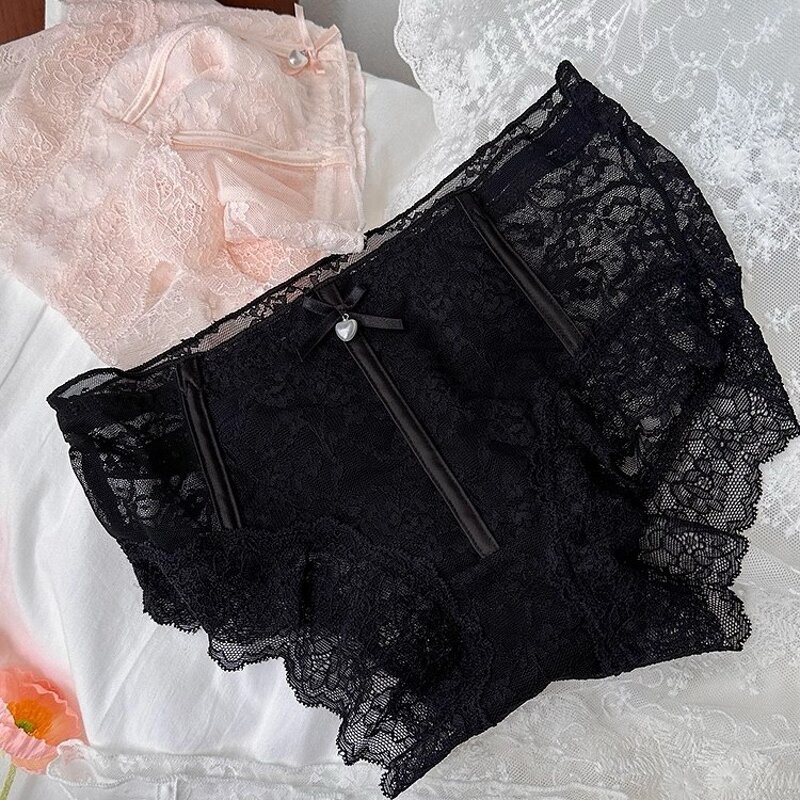 Panties Factory - OEM High Quality Lace Transparent pink Sexy