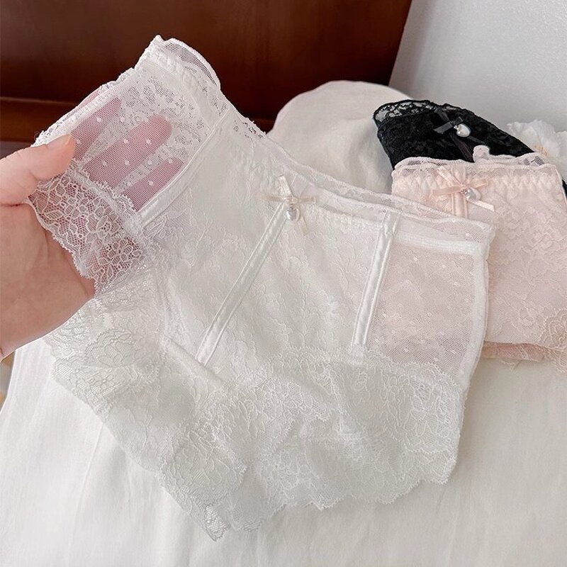 Panties Factory - OEM High Quality Lace Transparent pink Sexy