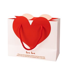 Gift Bag Supplier - OEM Stock 2023 New Craft Paper Heart Love