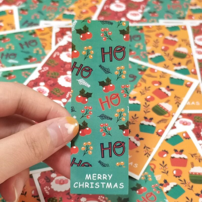 Christmas Stickers Manufacturer - OEM In Bulk 30pcs/bag 3x9cm Gift