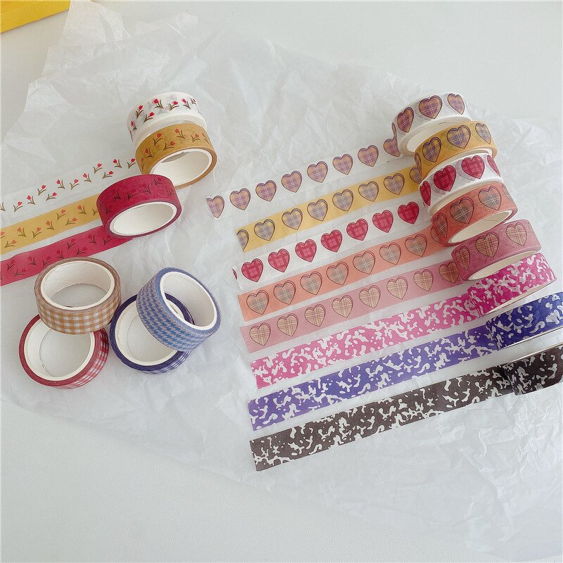 Washi Tape Factory - OEM Kpop Black White Plaid Vintage Decorative