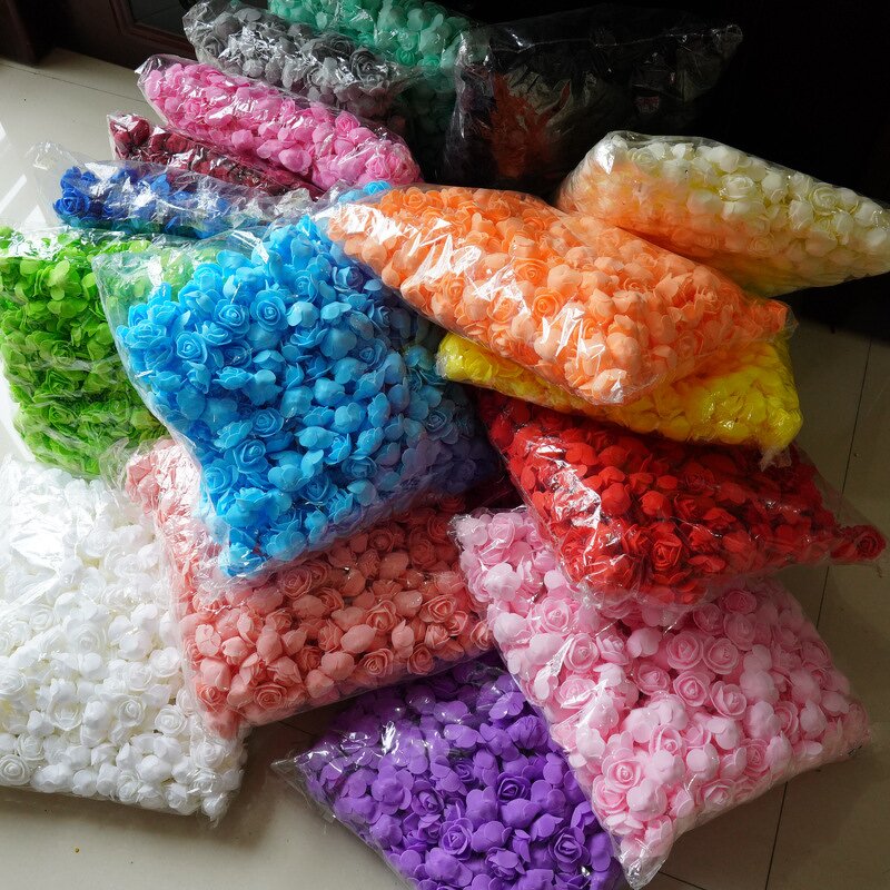 Artificial Rose Supplier - OEM 3.5cm 500PCS PE Foam Teddy Bear