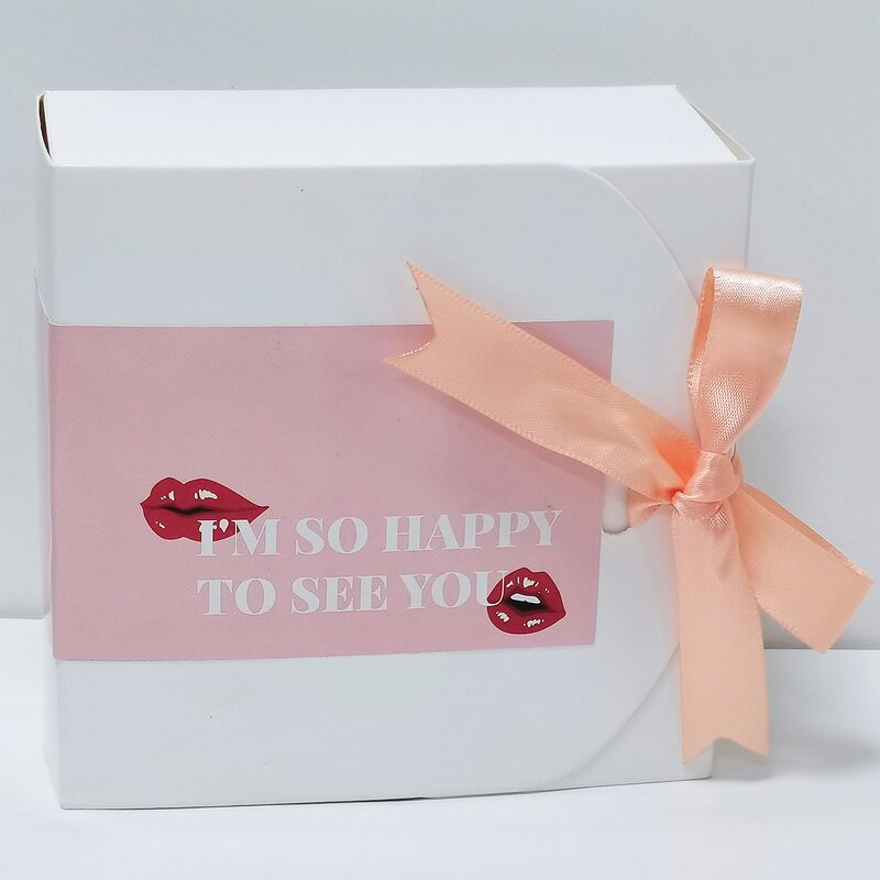 Thank You Stickers Supplier - OEM 50pcs/bag 6x15cm Pink Lips