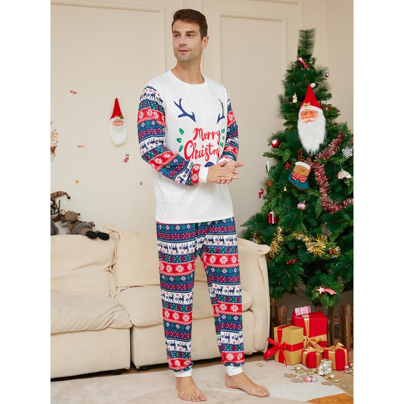 Christmas Pajamas Manufacturer - OEM 2024 New Year Sublimation Antler