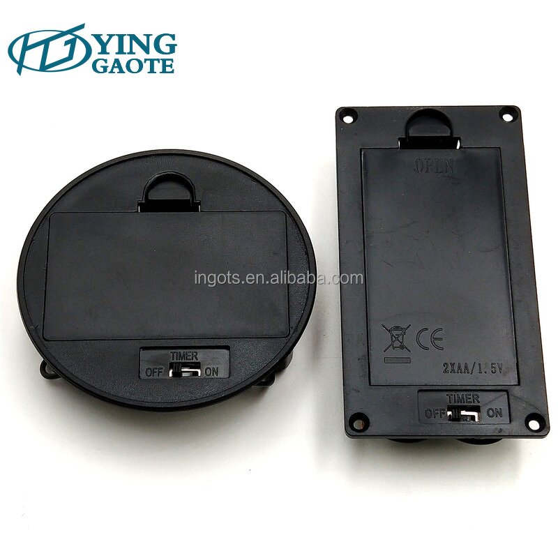Timer Battery Pack Factory - 3V 2AA Circle Square Panel Surface Mounted