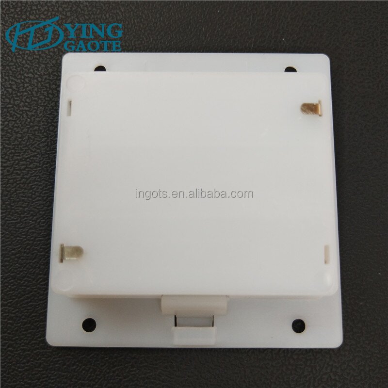 Battery Holder Factory - Custom NO-switch White 4.5V 3AA Embedded with Cover