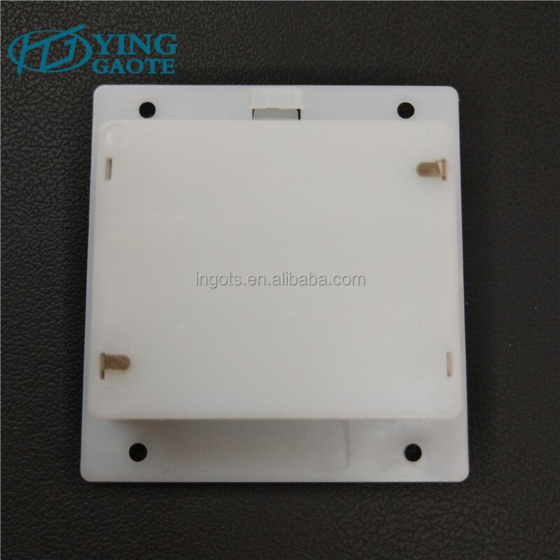 Battery Holder Factory - Custom NO-switch White 4.5V 3AA Embedded with Cover