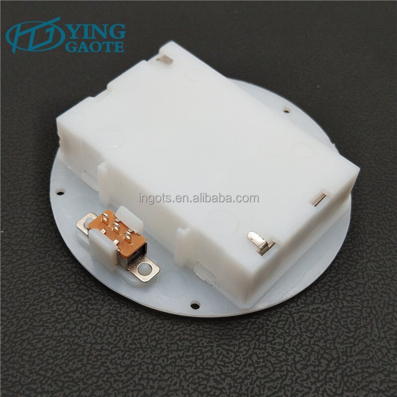 Battery Holder Factory - Custom Circle White Embedded 3V 2AA Panel Mounted
