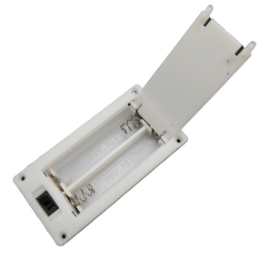 Battery Holder Factory - White Embedded 3V AAA X2 Panel Surface Mounted Pack