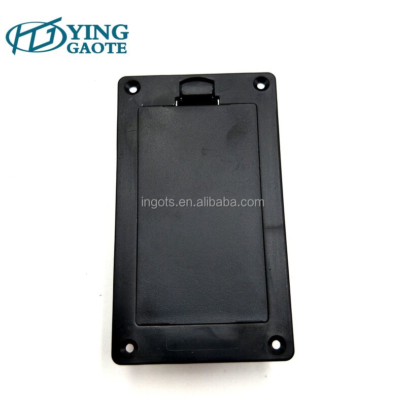 Battery Pack Factory - Panel Surface Mounted 3V 2AA Black with Switch Cover