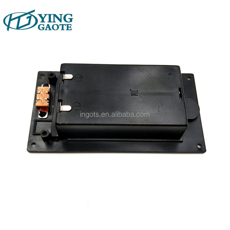 Battery Box Factory - Black Flip Embedded 3V 2AA Panel Surface Mounted Pack
