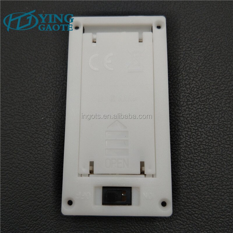 Battery Holder Factory - White Embedded 3V AAA X2 Panel Surface Mounted Pack