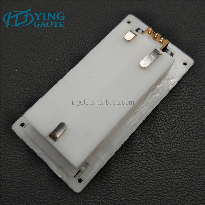 Battery Holder Factory - White Embedded 3V AAA X2 Panel Surface Mounted Pack