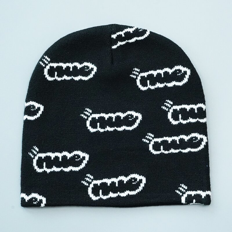 Winter Hat Supplier - Bulk Custom Logo Acrylic Jacquard Beanie