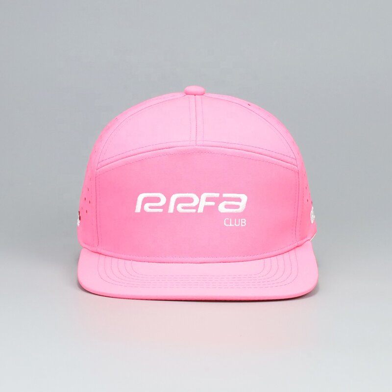 Waterproof Snapback Cap Manufacturer - OEM Custom 7-Panel Laser Cut Hole Cap