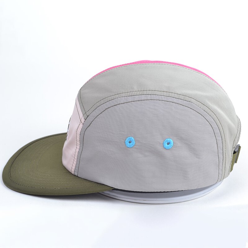 Snapback Running Hat Supplier - OEM Custom Waterproof Nylon 5-Panel Cap